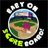 Baby on Scoreboard Baseball